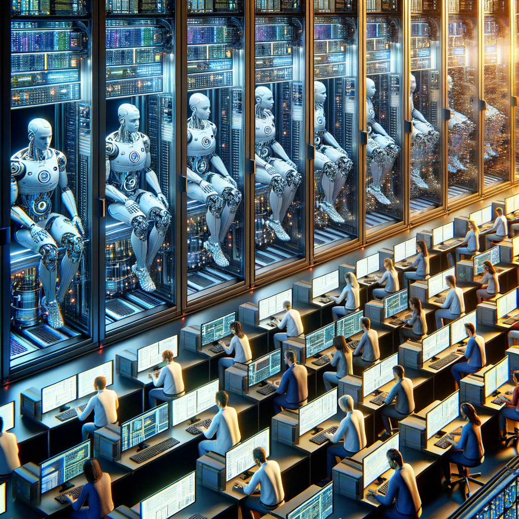 Maschinen analysieren Daten, unterstützen menschliche Entscheidungen.