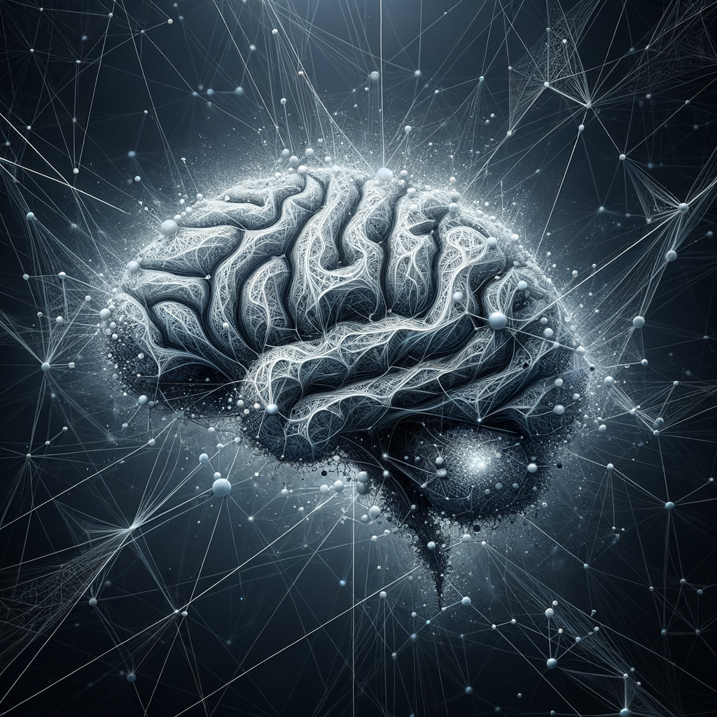 Verflochtene Netzwerke symbolisieren kognitive Systemkomplexität.