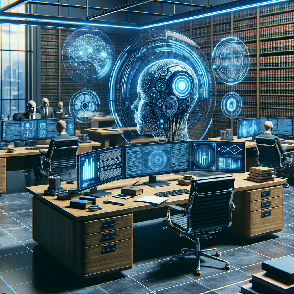 Digitale Kanzlei mit KI-gestützter Vertragsanalyse.