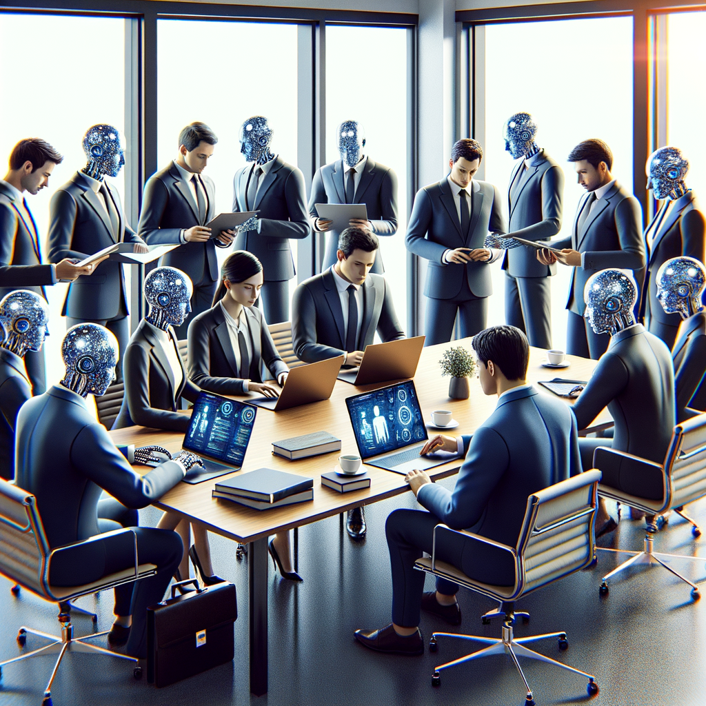 Juristen nutzen KI für effiziente Rechtsberatung.