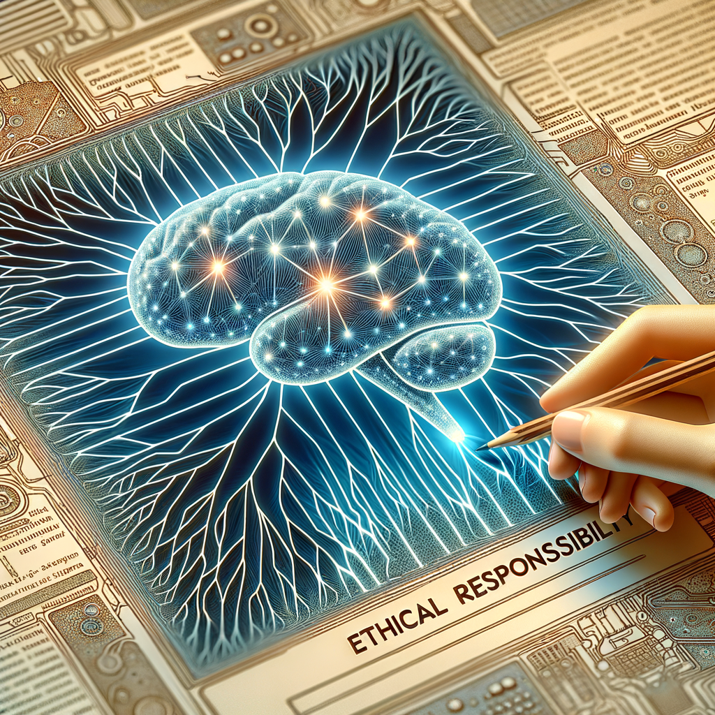 Neuronale Netze visualisieren Datenanalyse und ethische Verantwortung.