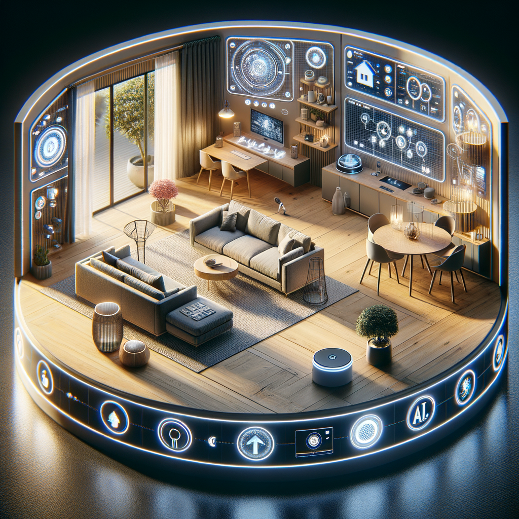 Smart Home mit KI-gesteuerten, vernetzten Geräten.