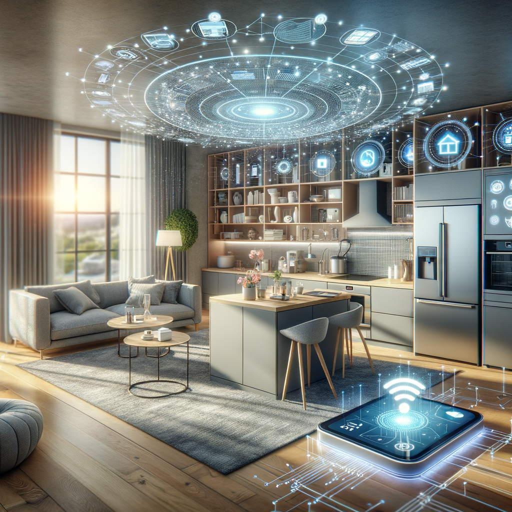 Smart Home mit KI-gestützter, vernetzter Technologie.
