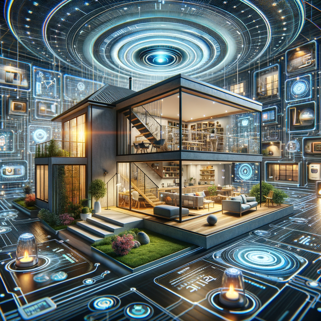 Vernetztes Smart Home mit KI-gestützter Interaktion.