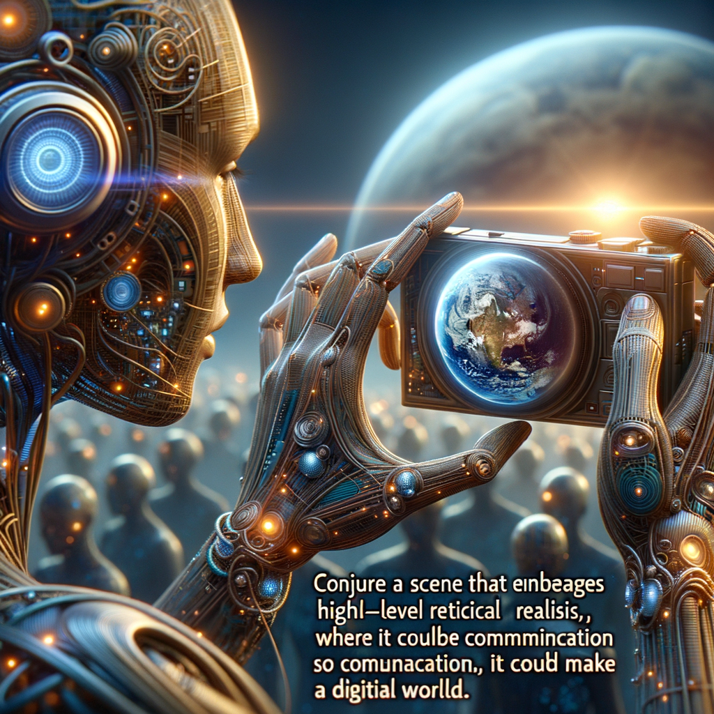 Avatare kommunizieren ethisch in digitaler Welt.