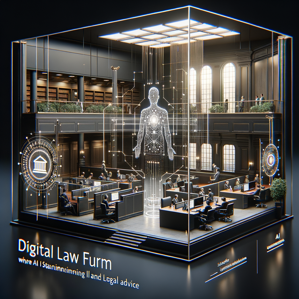 Digitale Kanzlei mit KI und Rechtsberatung.