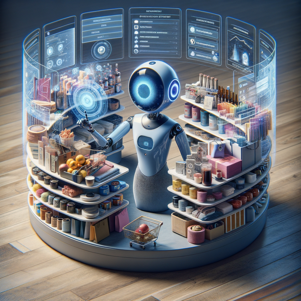 Digitaler Assistent optimiert personalisiertes Einkaufserlebnis durch KI.