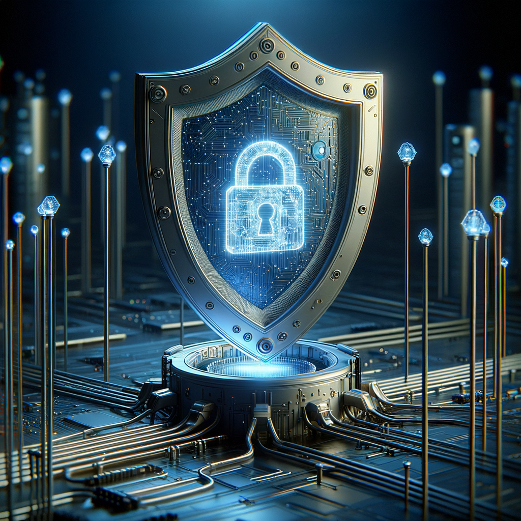 KI-Schilde schützen digitale Netzwerke vor Cyberangriffen.