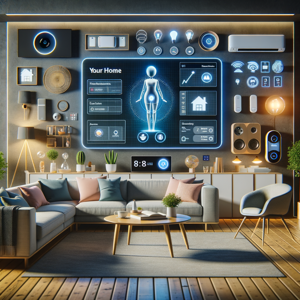 Smart Home mit KI-gestützten virtuellen Assistenten.