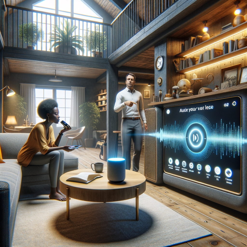 Smart Home-Technologie vereinfacht Alltag durch Sprachsteuerung.