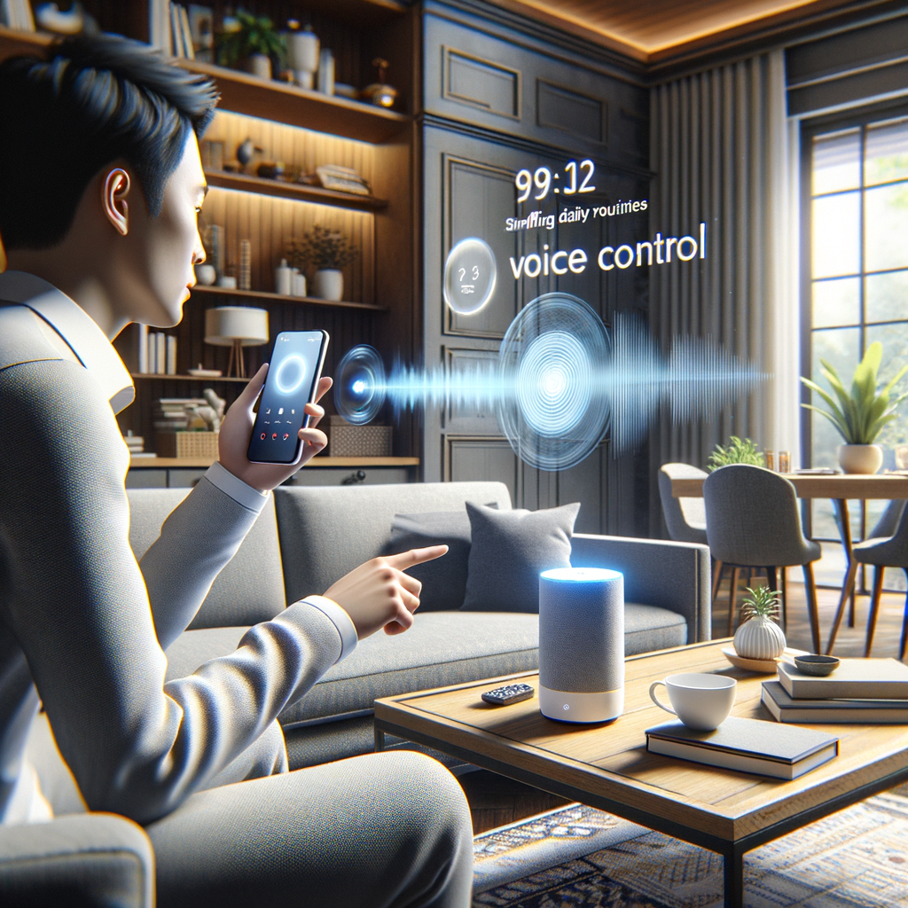 Smart-Home-Technologie vereinfacht Alltag durch Sprachsteuerung.