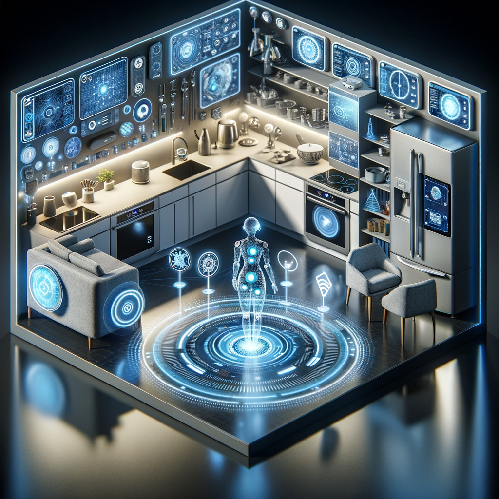 Vernetztes Smart Home mit virtuellen Assistenten.