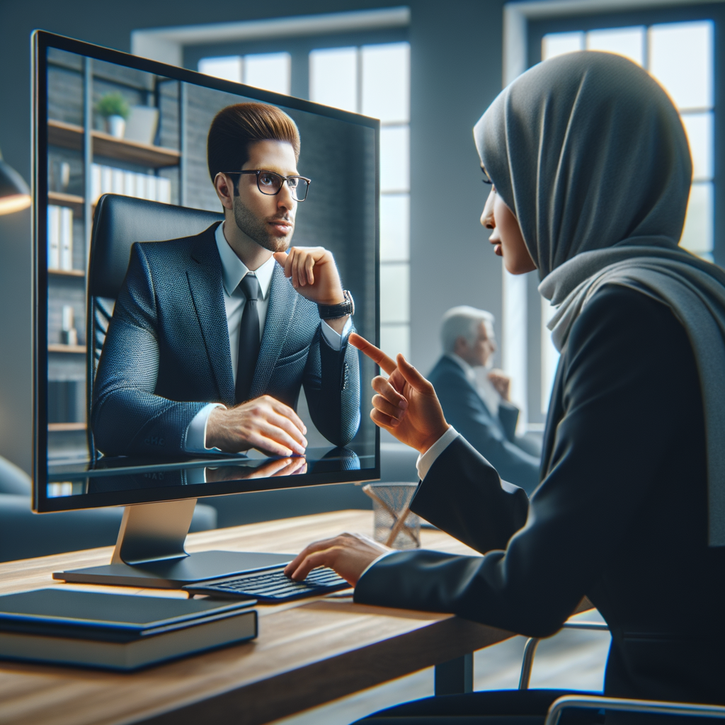 Digitaler Anwalt berät Mandanten effizient online.