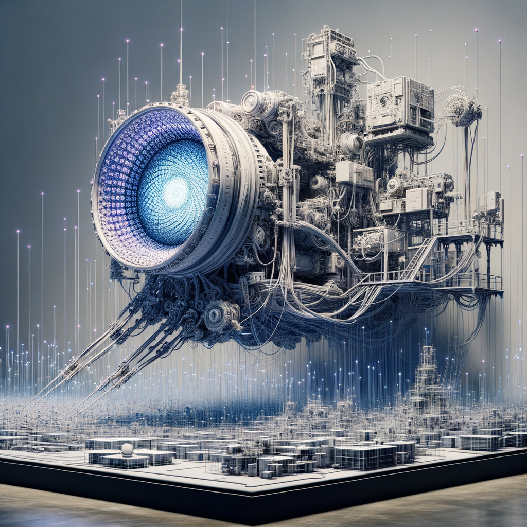 Maschine denkt menschenähnlich, analysiert komplexe Daten.