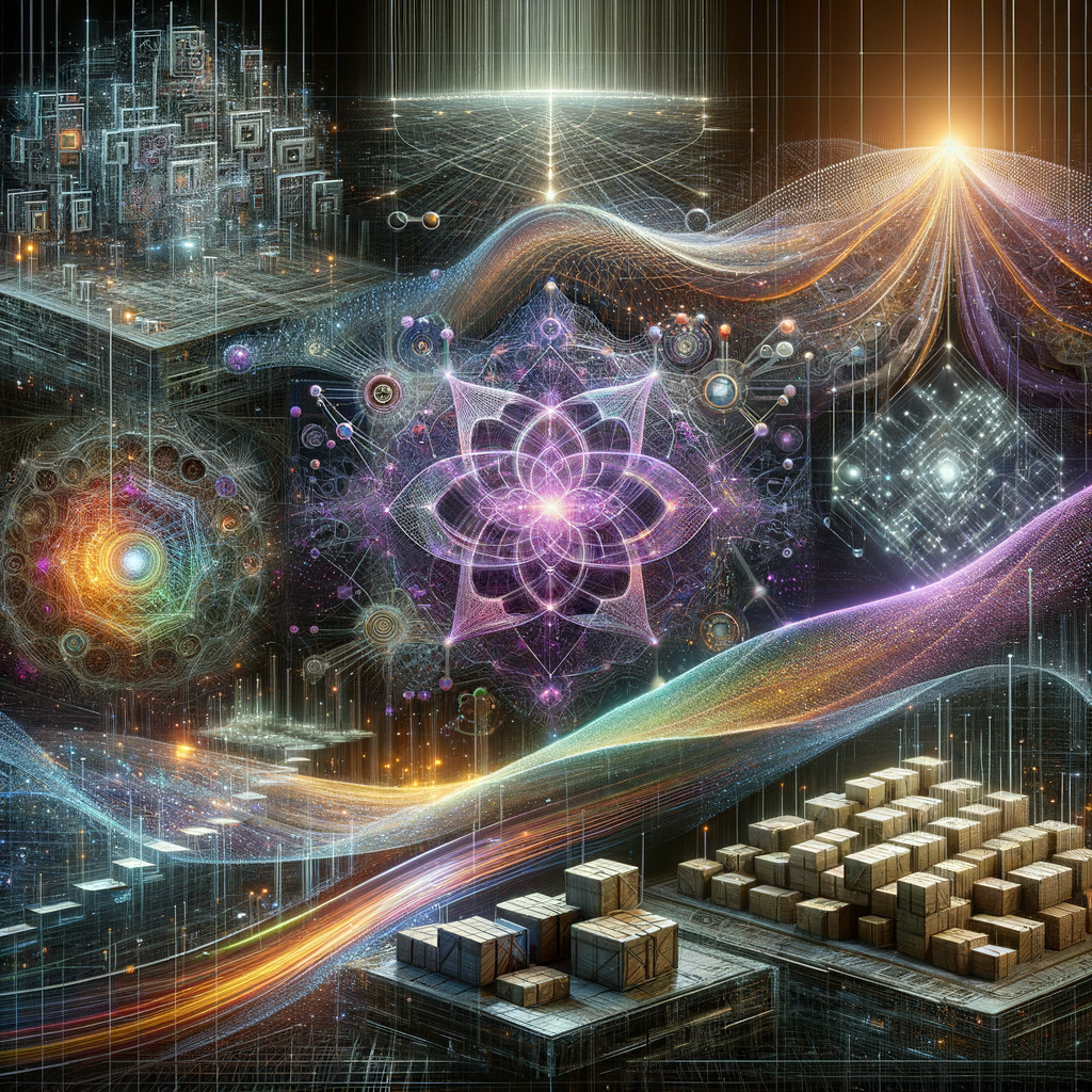 Algorithmen, Netzwerke, Datenströme und Logistik in Harmonie.