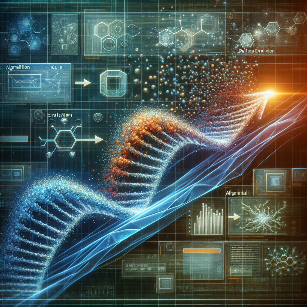 Algorithmische Evolution in datengetriebenem Entscheidungsprozess visualisiert.
