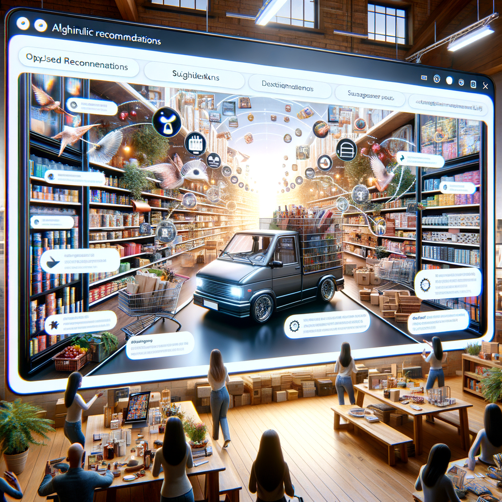 Algorithmus-gestützte Empfehlungen optimieren das Online-Einkaufserlebnis effizient.