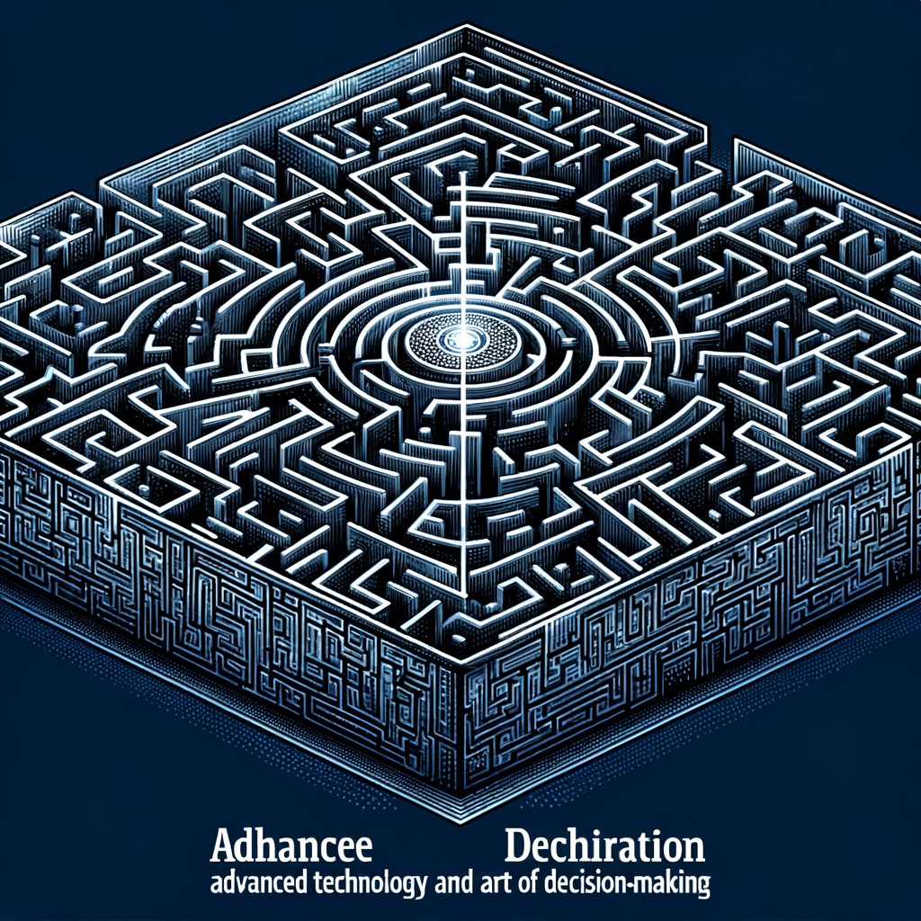 Algorithmus-Labyrinth: Technik trifft auf Entscheidungsfindungskunst.