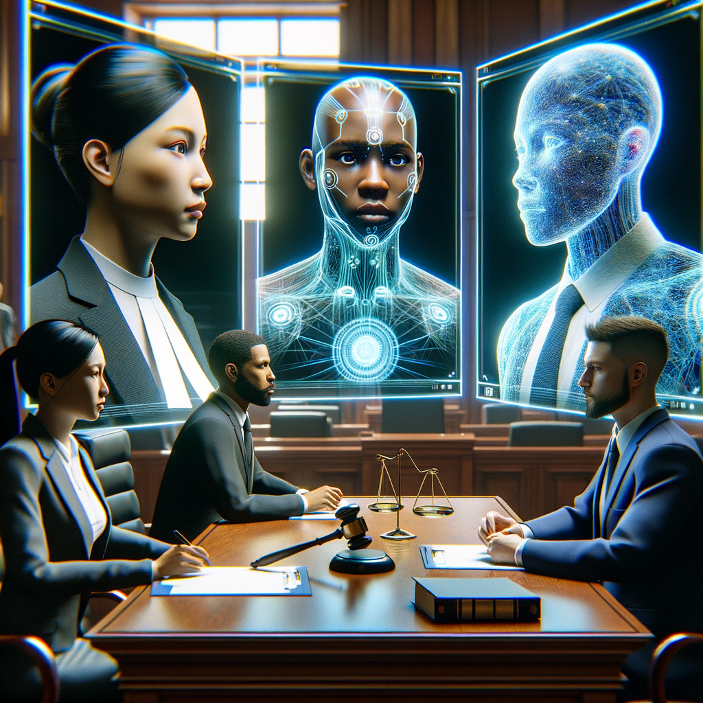 Digitale Anwälte kommunizieren über KI-Avatare.