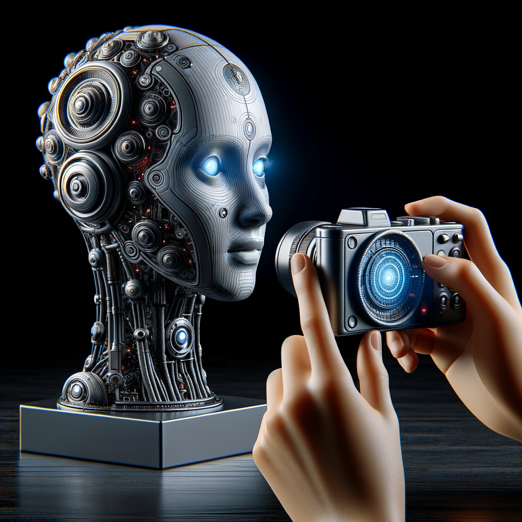 Futuristische KI schützt digitale Netzwerke vor Angriffen.