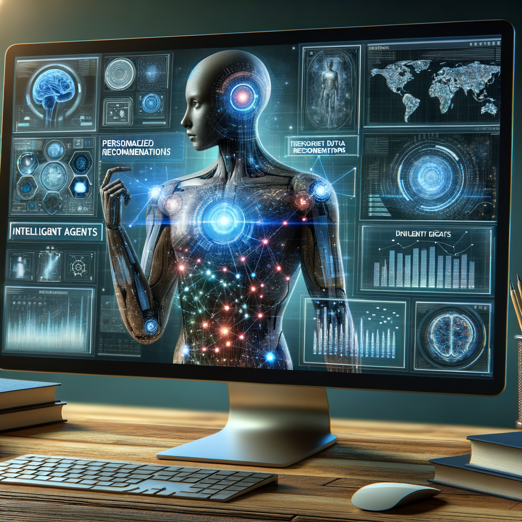 Intelligente Agenten analysieren Daten für personalisierte Empfehlungen.