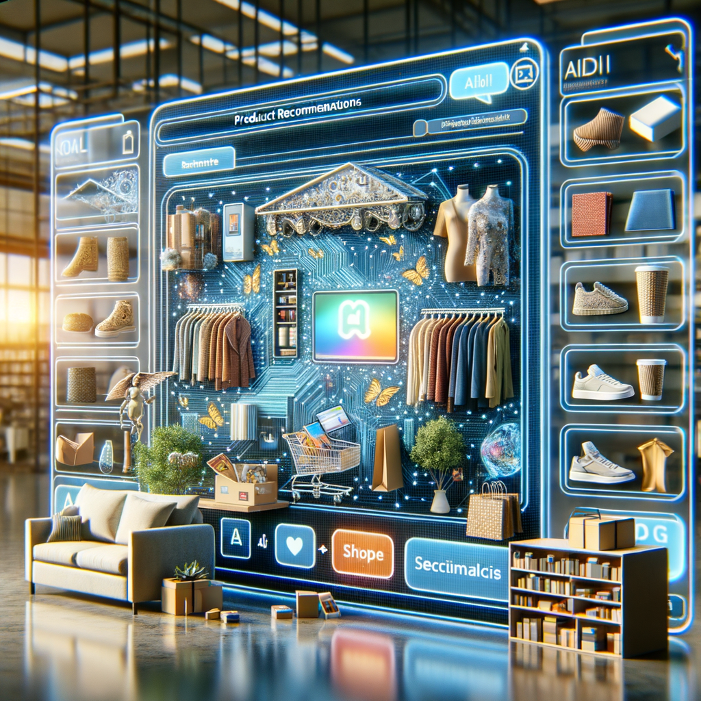 KI-gesteuerter Online-Shop mit personalisierten Produktempfehlungen.