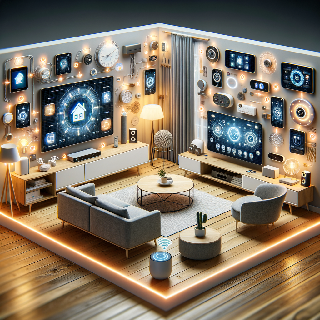 Smart Home mit KI-gesteuerten, vernetzten Geräten.