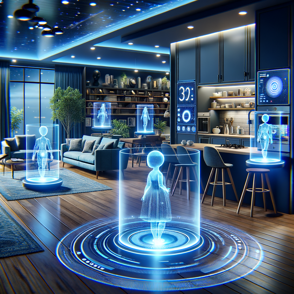 Smart Home mit KI-gesteuerten virtuellen Assistenten.