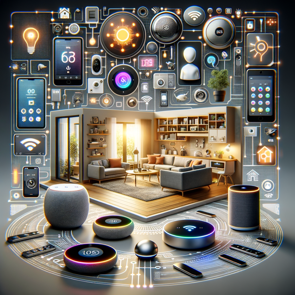Smart Home voller vernetzter Geräte und Assistenten.