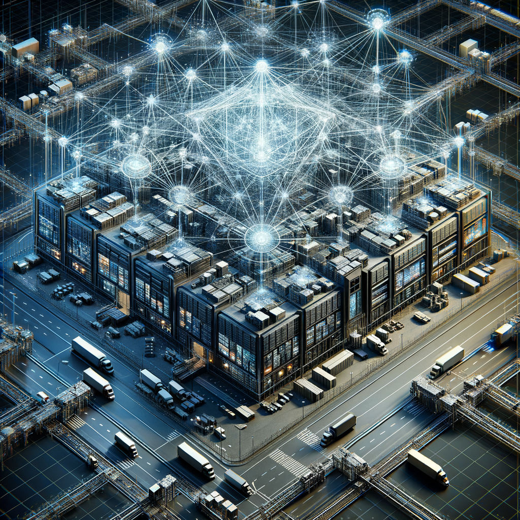 Algorithmen visualisiert als Netzwerke und Lieferketten.