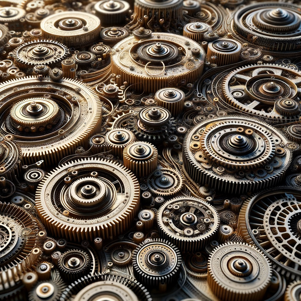 Algorithmische Zahnräder optimieren komplexe Entscheidungsprozesse visuell.