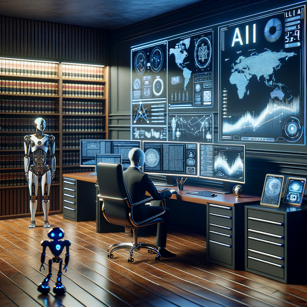 Digitale Kanzlei mit KI-gestützter Technologie.