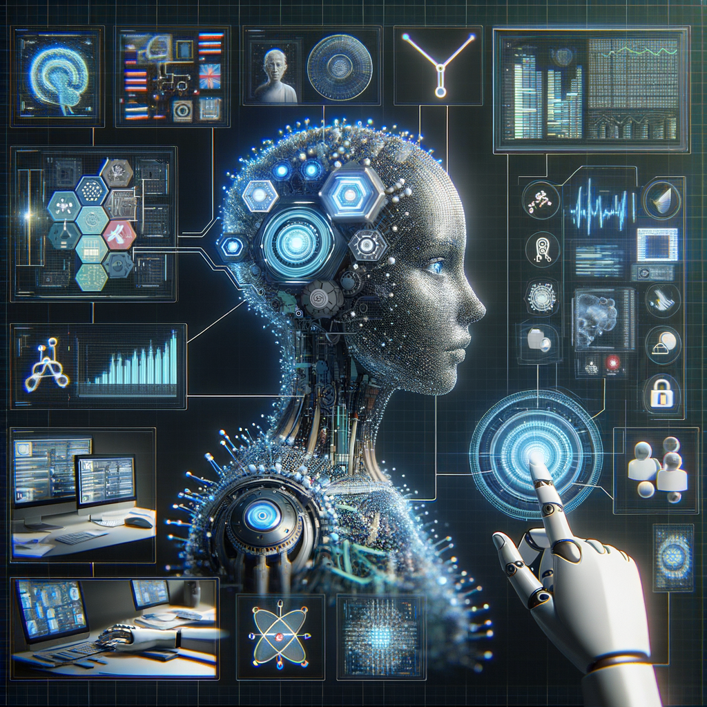 Künstliche Intelligenz transformiert Gesundheits- und Finanzprozesse visuell.