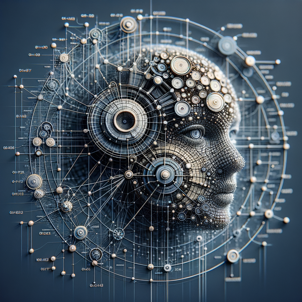 Künstliche Intelligenz vernetzt Daten und Entscheidungen visuell.