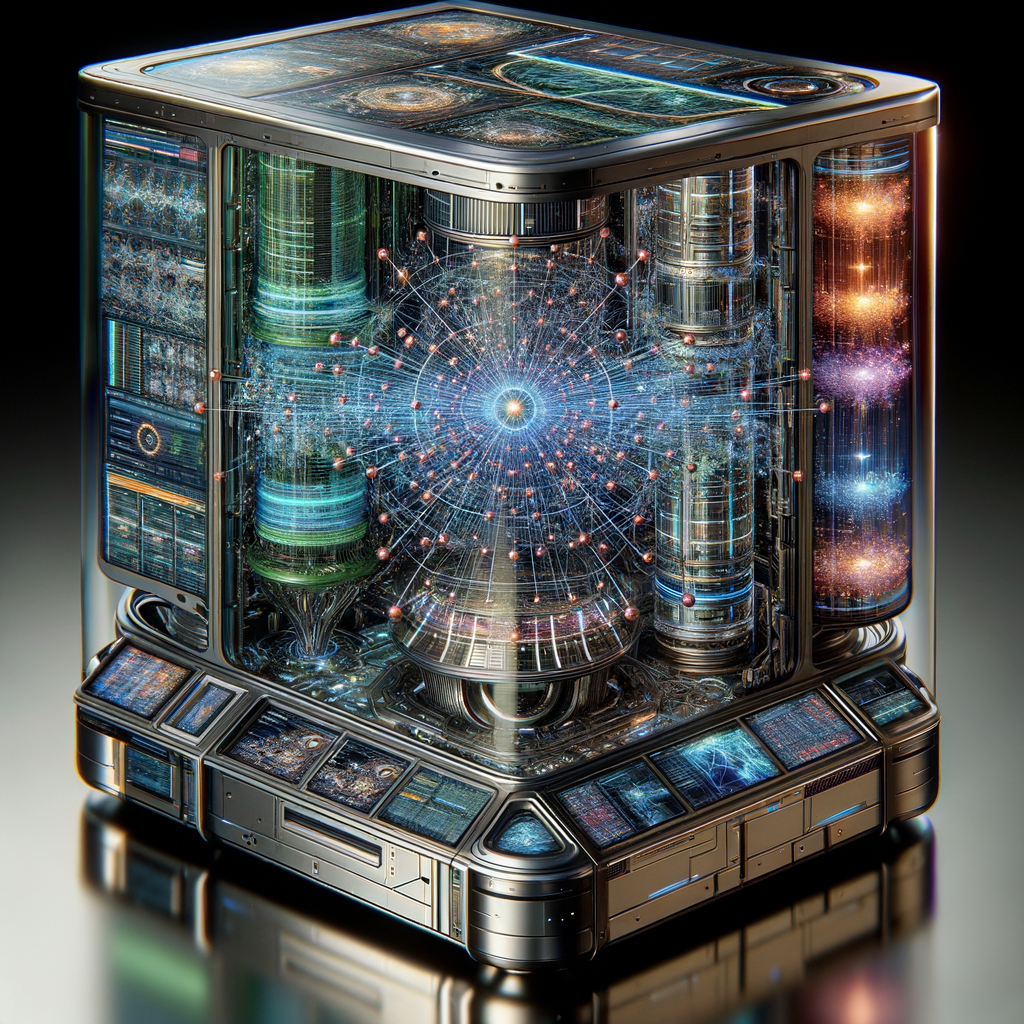 Maschine, die komplexe Wissensnetzwerke visualisiert und verarbeitet.