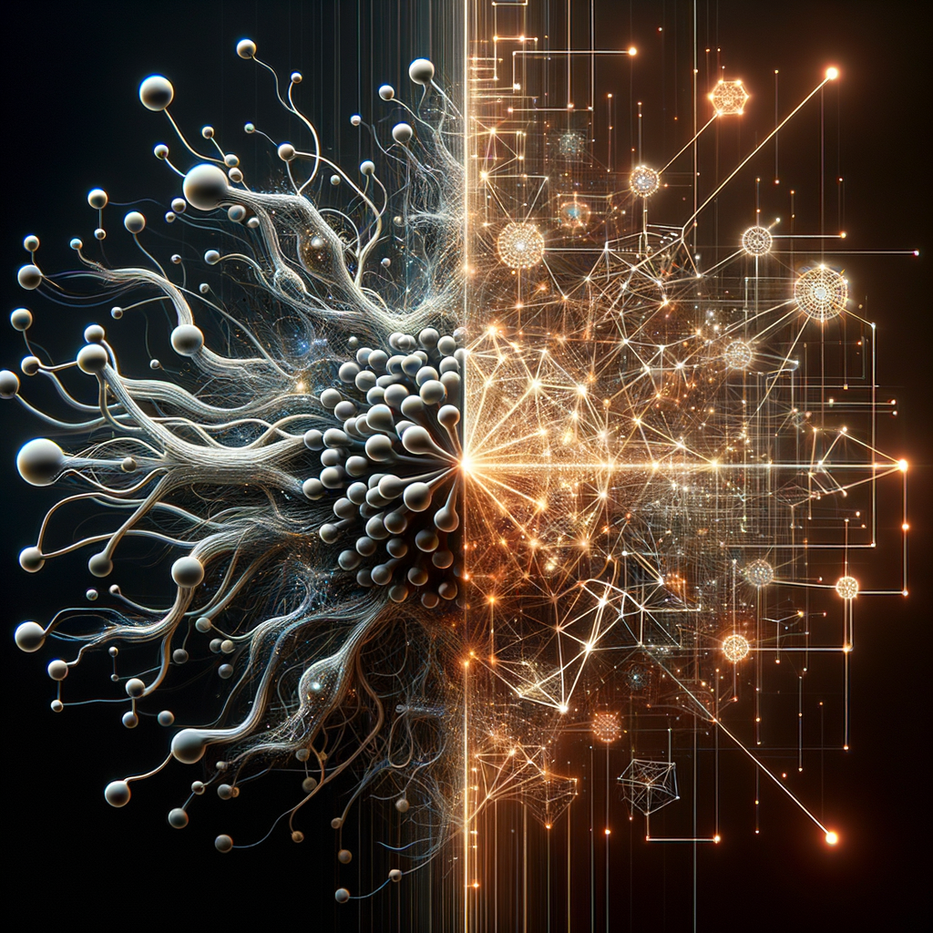 Neuronale Netze und Logiksysteme in Symbiose.