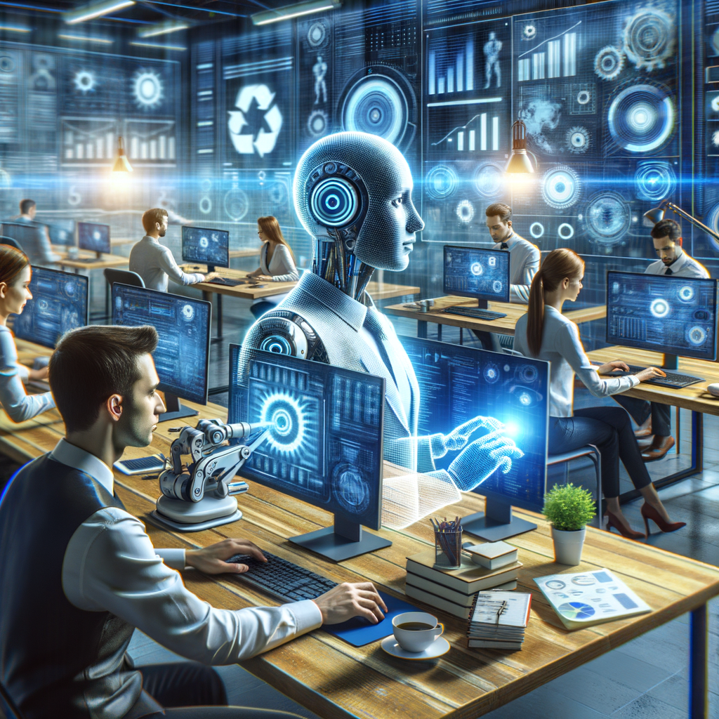 Selbständige nutzen KI zur effizienten Geschäftsoptimierung.