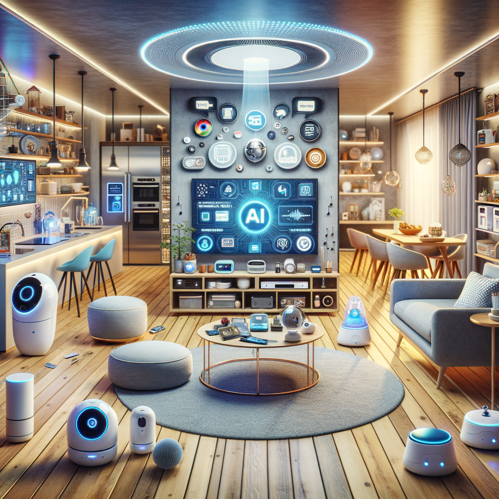 Smart Home voller KI-gesteuerter Geräte.