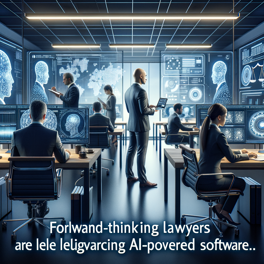 Zukunftsorientierte Anwälte nutzen KI-gestützte Software.