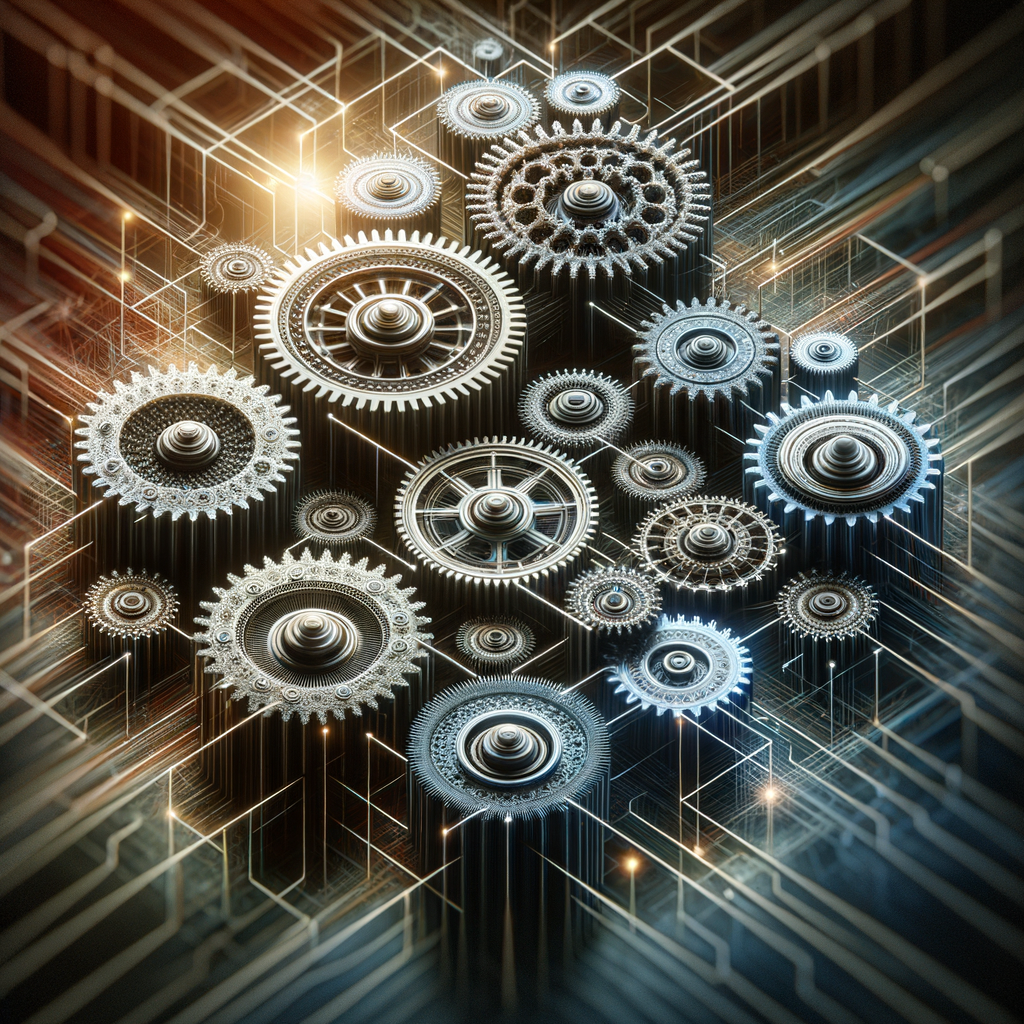 Algorithmische Zahnräder optimieren komplexe Entscheidungsprozesse visuell.