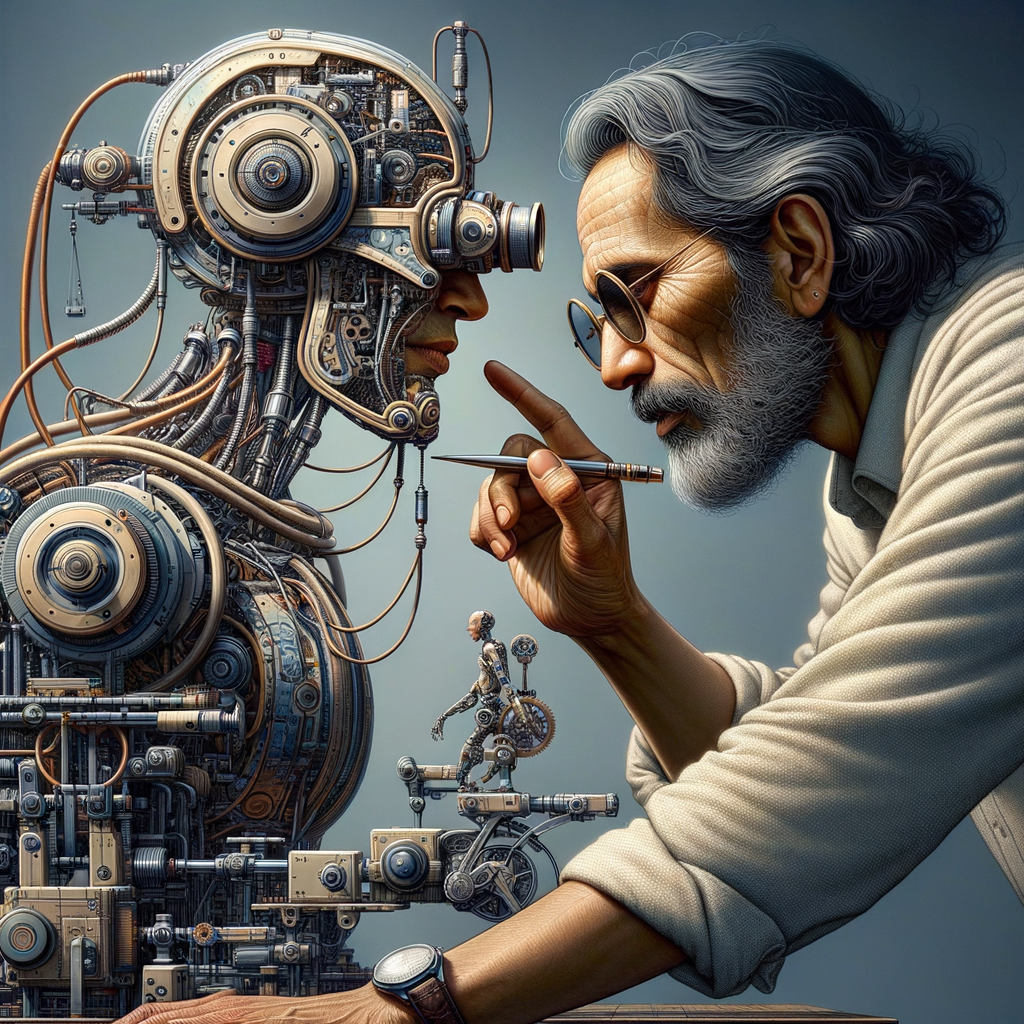 Algorithmus-gesteuerte Interaktion zwischen Mensch und Technologie.