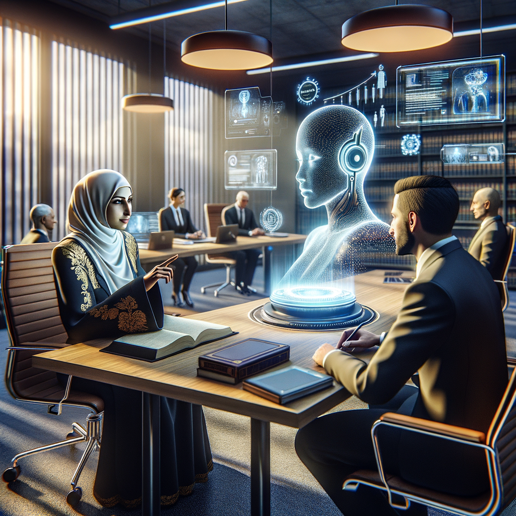 Digitale Rechtsberatung: Mensch und KI vereint.