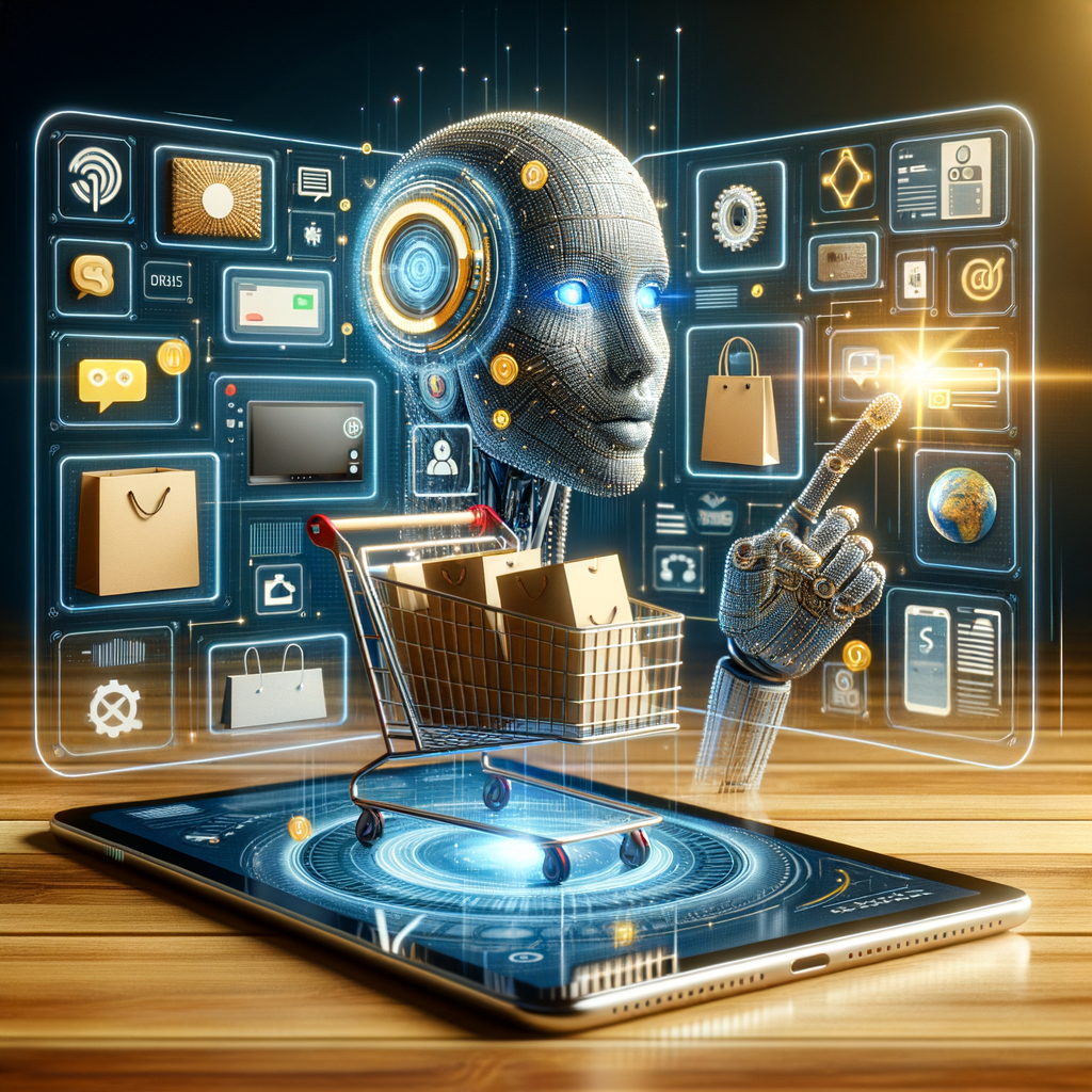 KI-gesteuerte, personalisierte Online-Shopping-Erlebnisse, digital vernetzt.