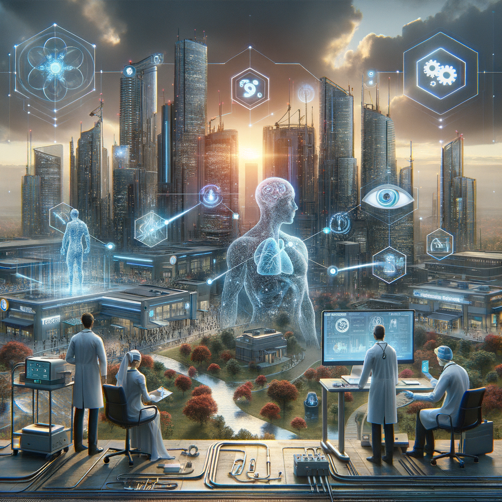Kognitive Systeme revolutionieren Gesundheits- und Finanztechnologien visuell.