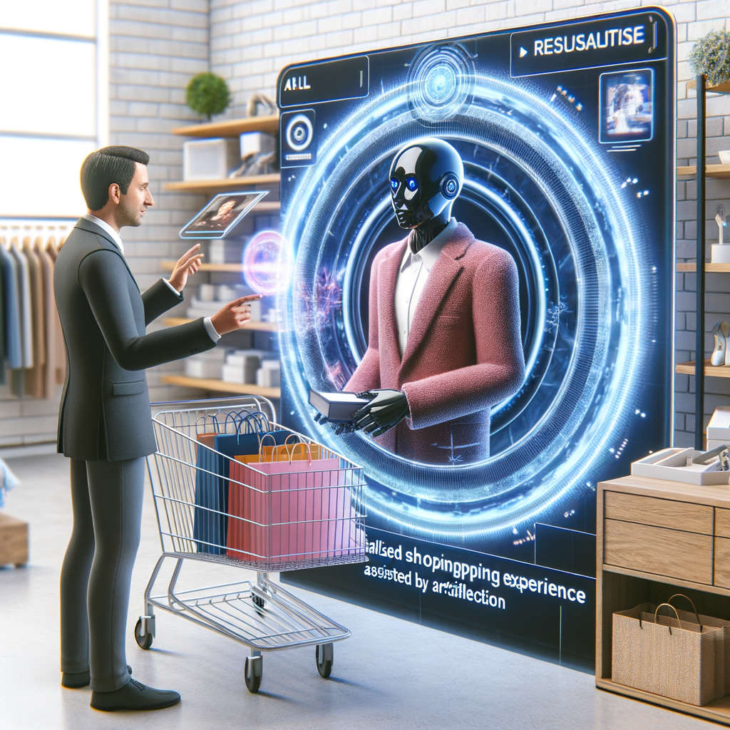 Kunde erlebt personalisiertes Einkaufserlebnis durch KI.