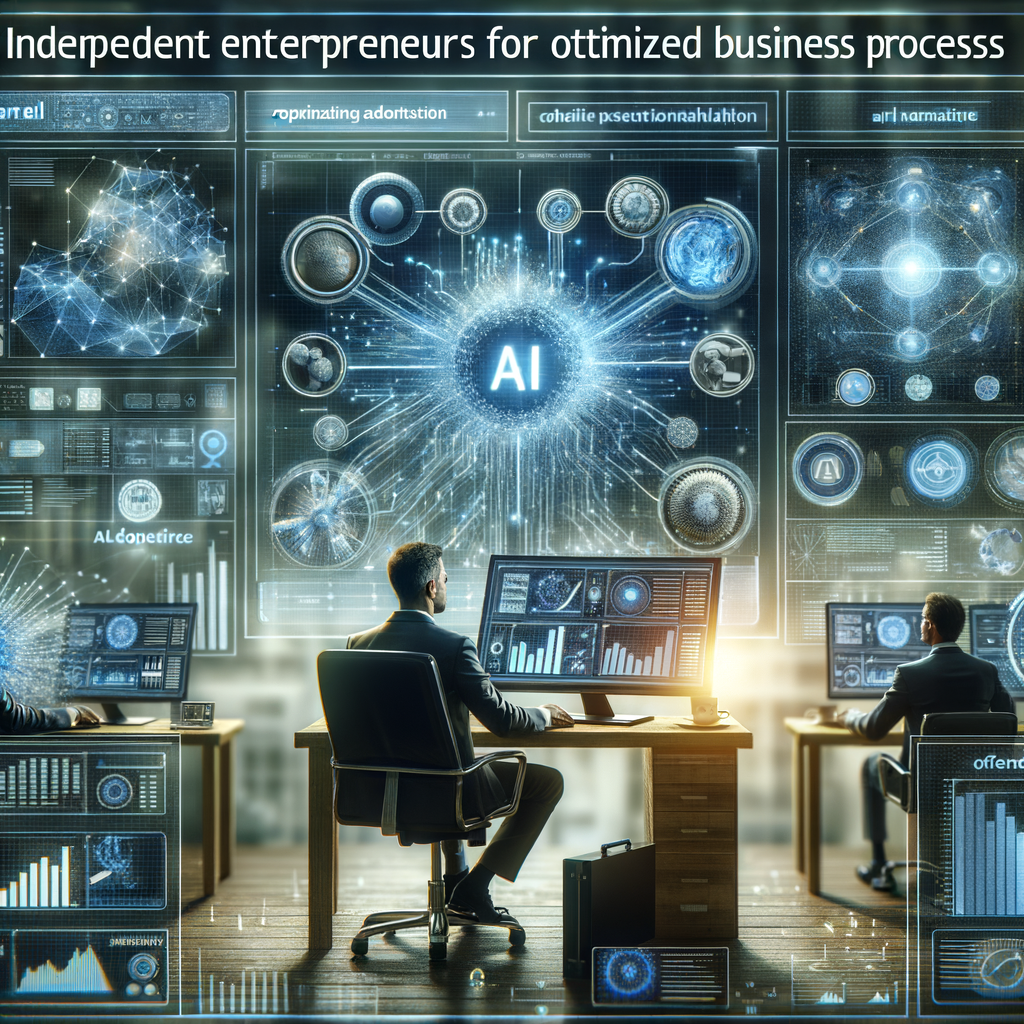 Selbständige nutzen KI für optimierte Geschäftsprozesse.