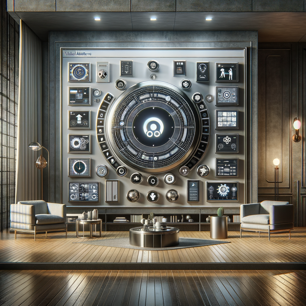 Smart Home vernetzt mit virtuellen Assistenten.