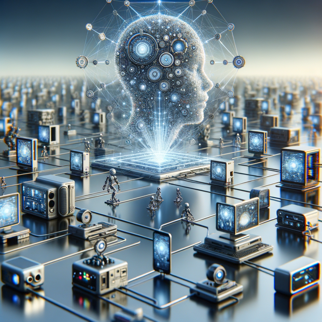 Vernetzte Geräte visualisieren intelligente Agenten in Aktion.