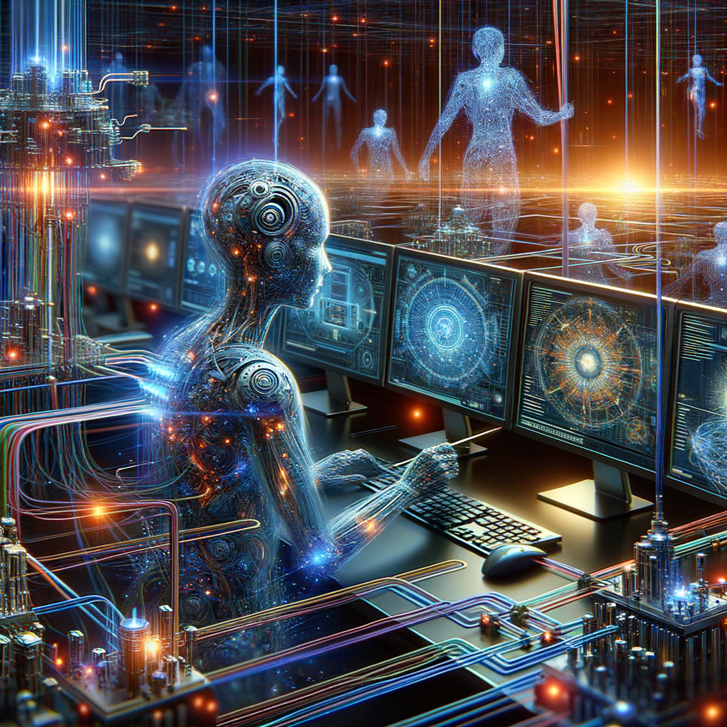 Vernetzte KI-Agenten analysieren Datenströme für Entscheidungen.