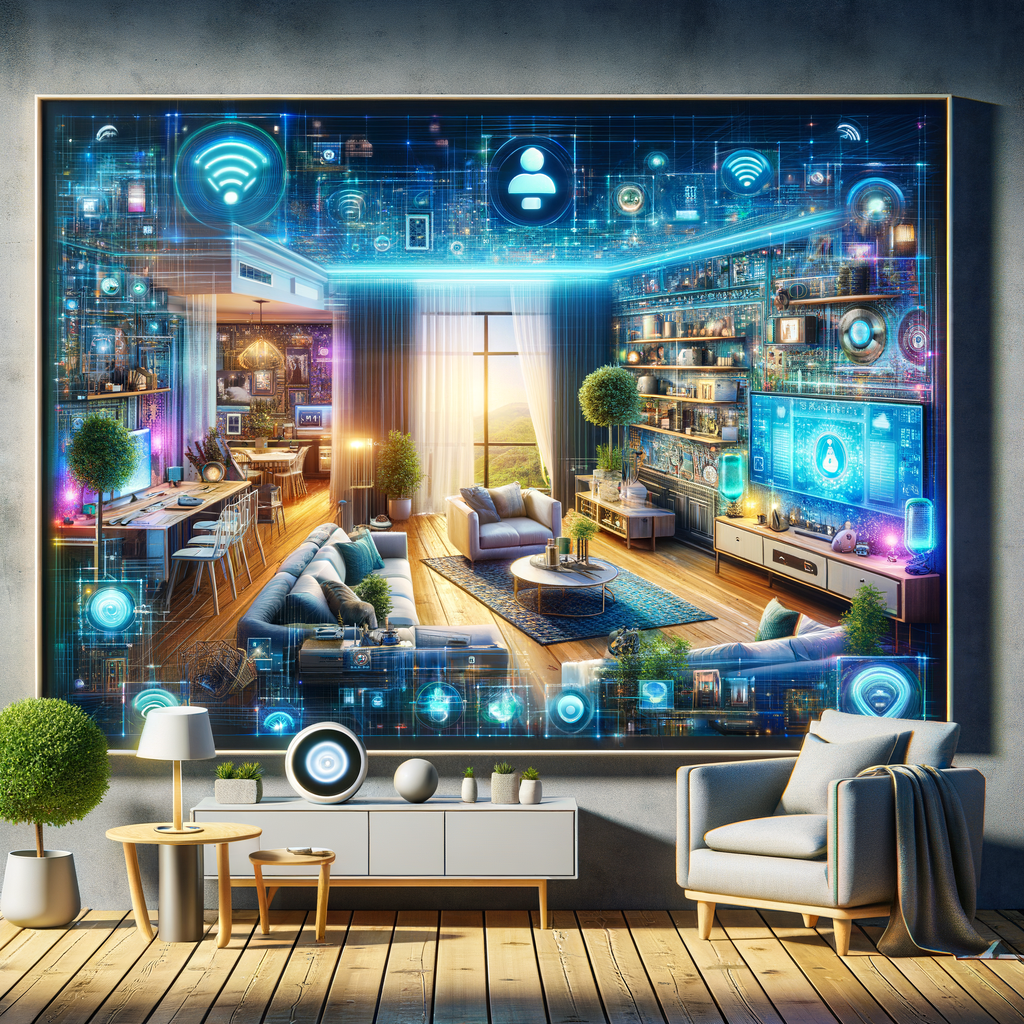 Vernetztes Zuhause mit KI-gesteuerten Smart-Geräten.